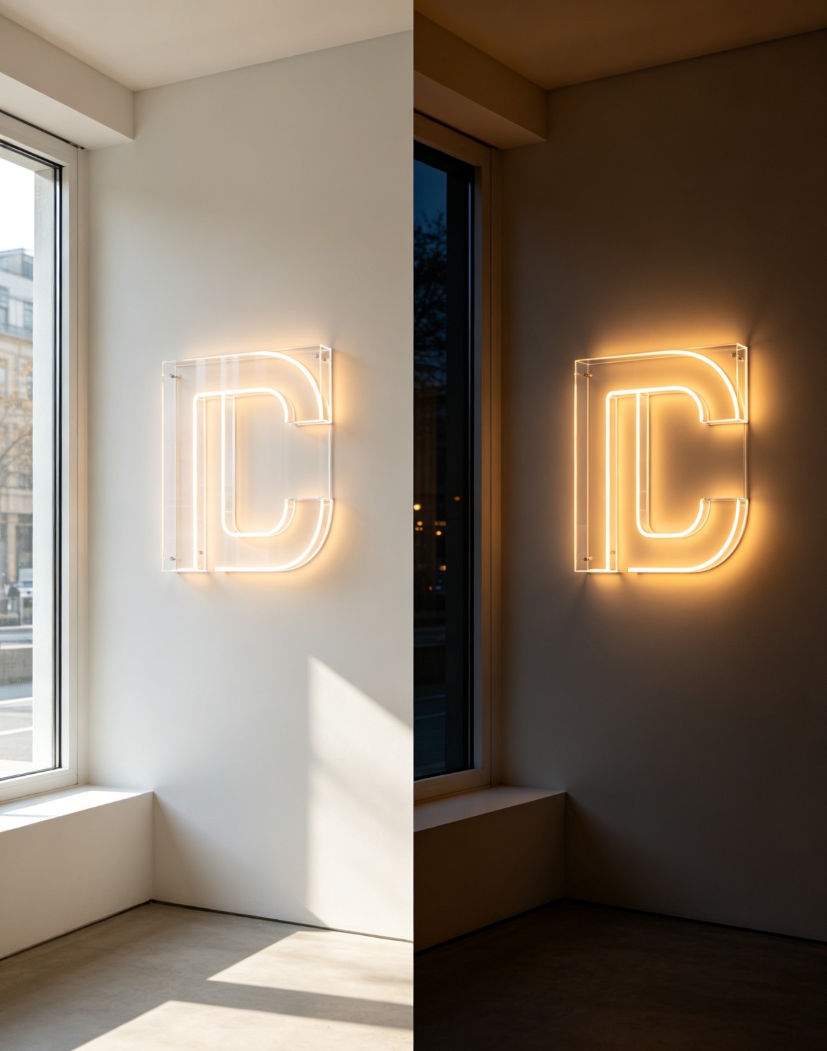 亚克力字母2 Light-emitting acrylic letters with dual-day-and-night aesthetics that create an immersive ambiance