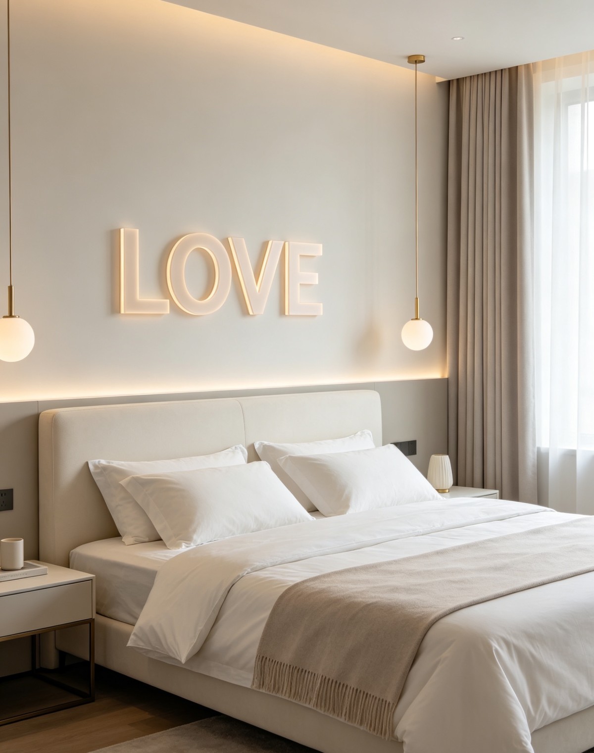 This niche, high-end acrylic wedding room decoration avoids any sense of vulgarity