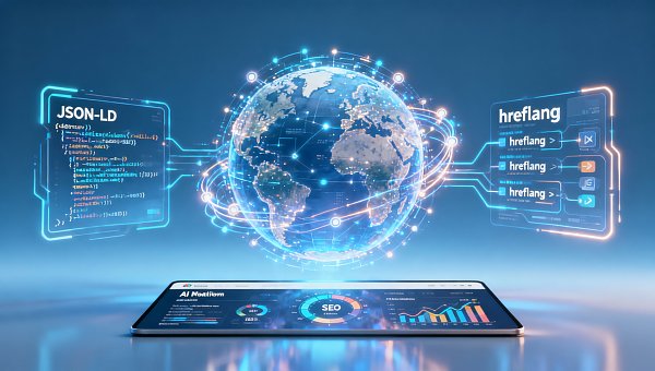Wie optimiert man SEO mit AI-Websites? 2026 Google Core Algorithmus, strukturierte Daten + automatische hreflang-Bereitstellung praktische Schritte