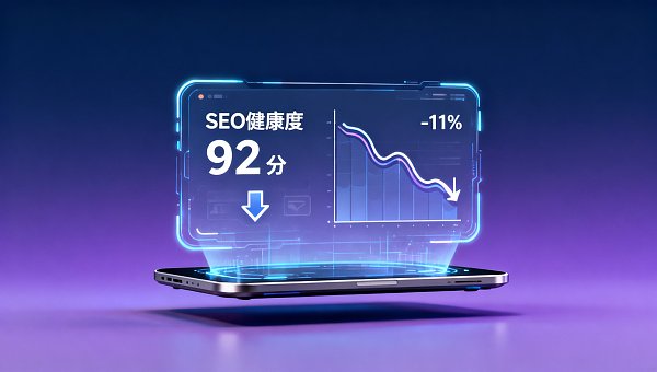 Yiyingbao智能网站检测工具报出‘SEO健康度92分’,可首页自然流量反而跌了11%,原因不在分数本身 Das Yiyingbao-Website-Analysetool meldet eine ‚SEO-Gesundheitsbewertung von 92 Punkten‘, aber der organische Traffic auf der Startseite ist um 11% gesunken. Der Grund liegt nicht in der Punktzahl selbst.
