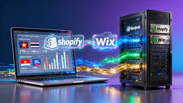 Vergleich der Werbewirkung von Website-Plattformen im Ausland: Wie groß ist der CTR-Unterschied zwischen Shopify und Wix auf dem südostasiatischen Markt?