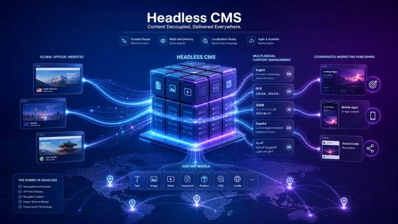 Headless CMS for global websites优势体现在哪