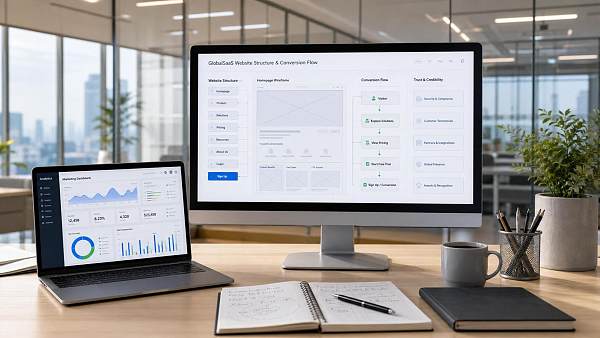 Wie plant man eine Cross-Border-SaaS-Markenwebsite? Vorschläge zur Startseitenstruktur, Vertrauenselementen und Conversion-Pfaden