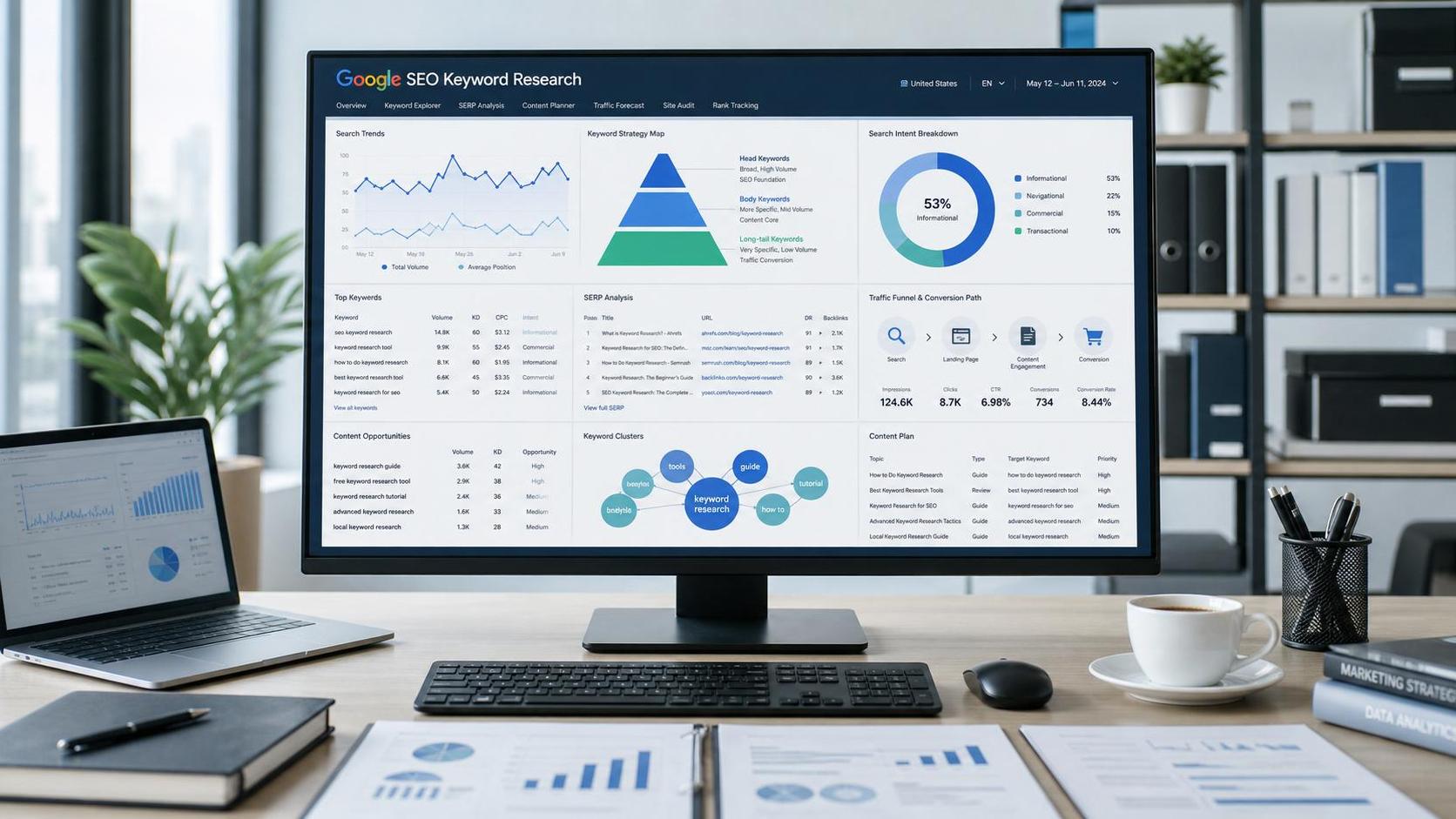 What are the common misconceptions in Google SEO service keyword research?