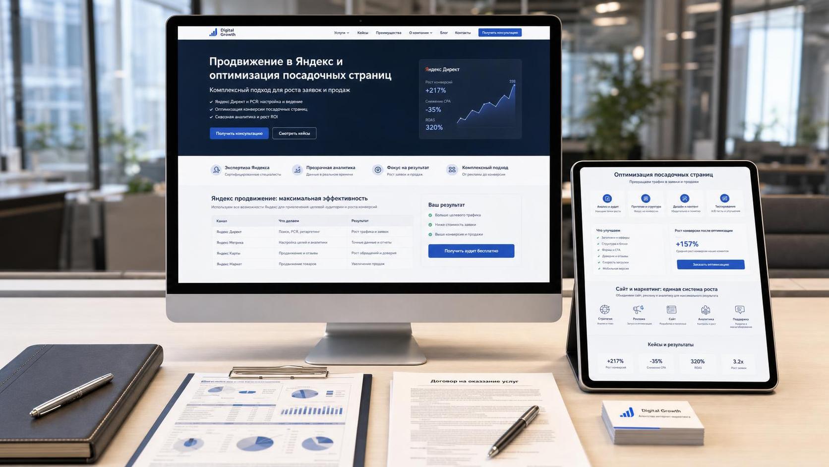 Yandex-Landingpage zur Steigerung der Conversion-Rate Yandex-Landingpage zur Steigerung der Conversion-Rate