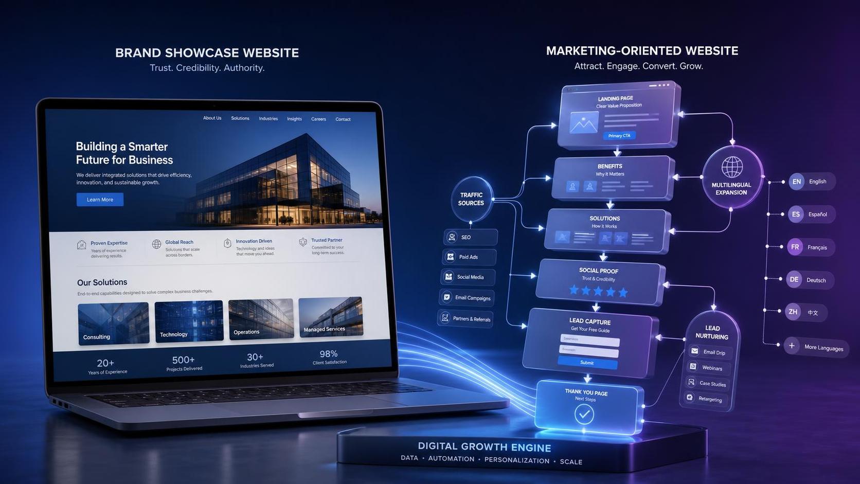 Was ist der Unterschied zwischen einer offiziellen B2B-Unternehmenswebsite und einer eigenständigen Website? Was ist der Unterschied zwischen einer offiziellen B2B-Unternehmenswebsite und einer eigenständigen Website?
