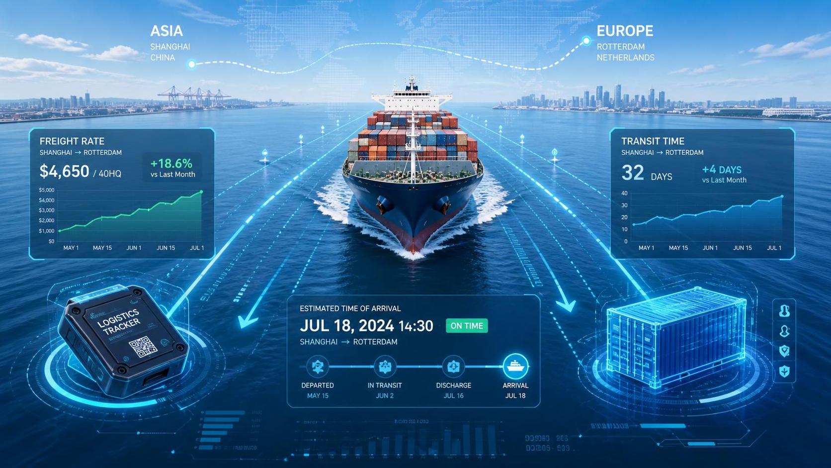 Die Krise im Roten Meer treibt die Frachtraten auf der Asien-Europa-Route in die Höhe – unabhängige Websites müssen ihr ETA-Modul aktualisieren Die Krise im Roten Meer treibt die Frachtraten auf der Asien-Europa-Route in die Höhe – unabhängige Websites müssen ihr ETA-Modul aktualisieren