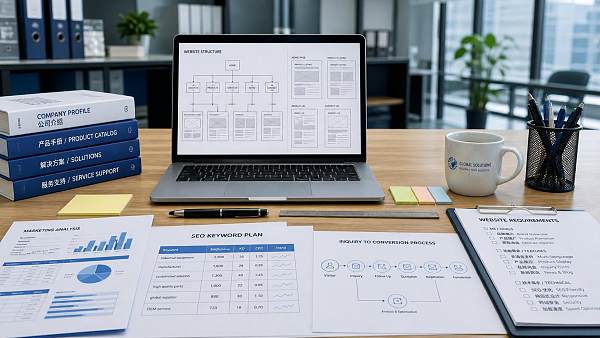 Welche Anforderungen an die Website-Erstellung sollten vor dem Aufbau einer Außenhandels-Website geklärt werden?