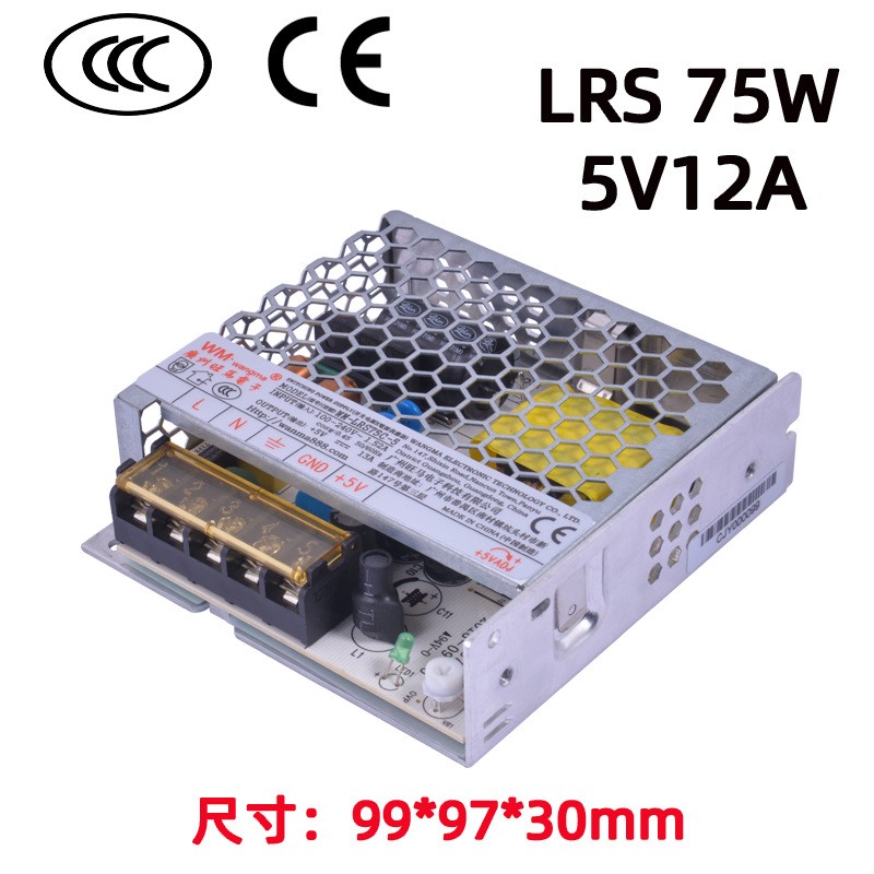 Ultra thin single channel 35W-450W switching power supply 5V/12V/15V/24V/36V/48V industrial machinery power supply