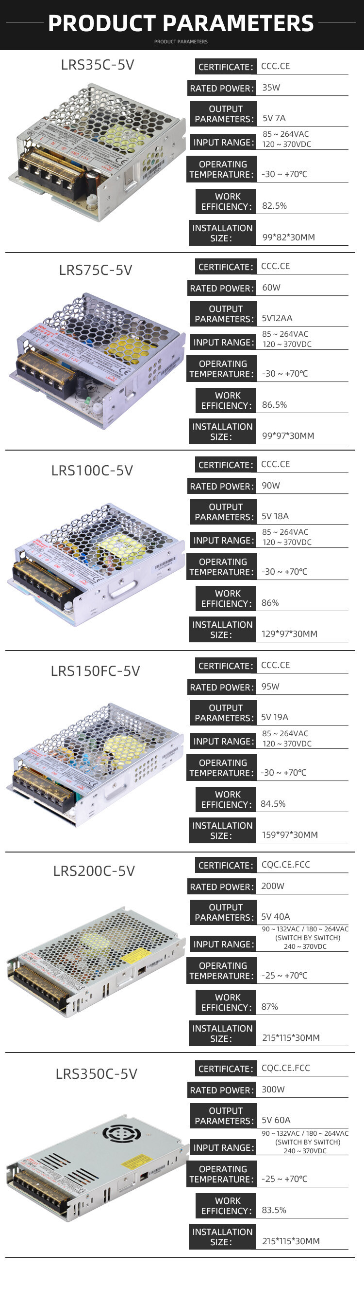 5V power supply