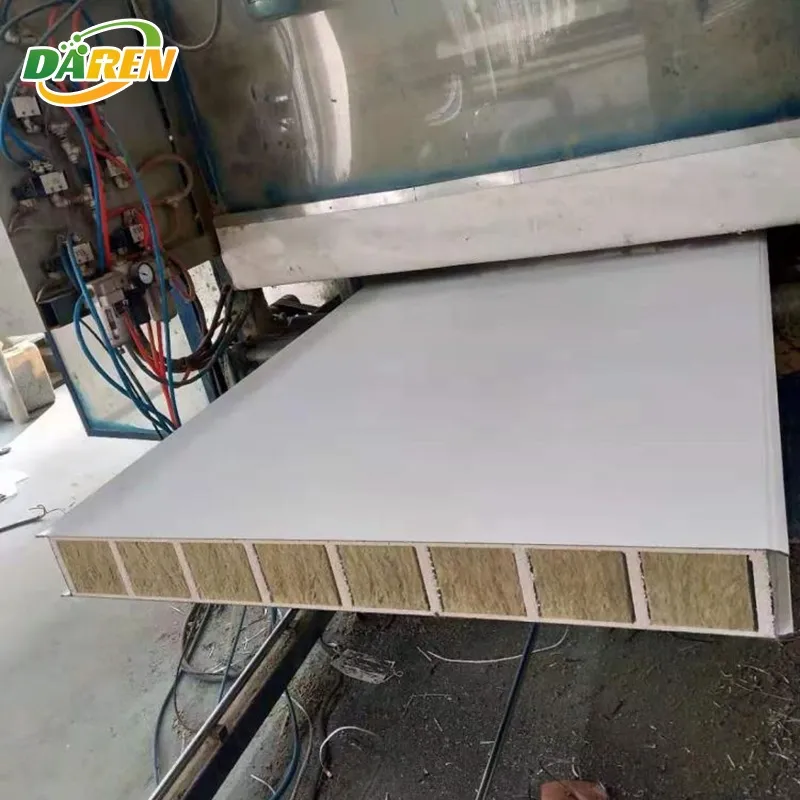 Manufactured Silica Rock Color Steel Sandwich Panel