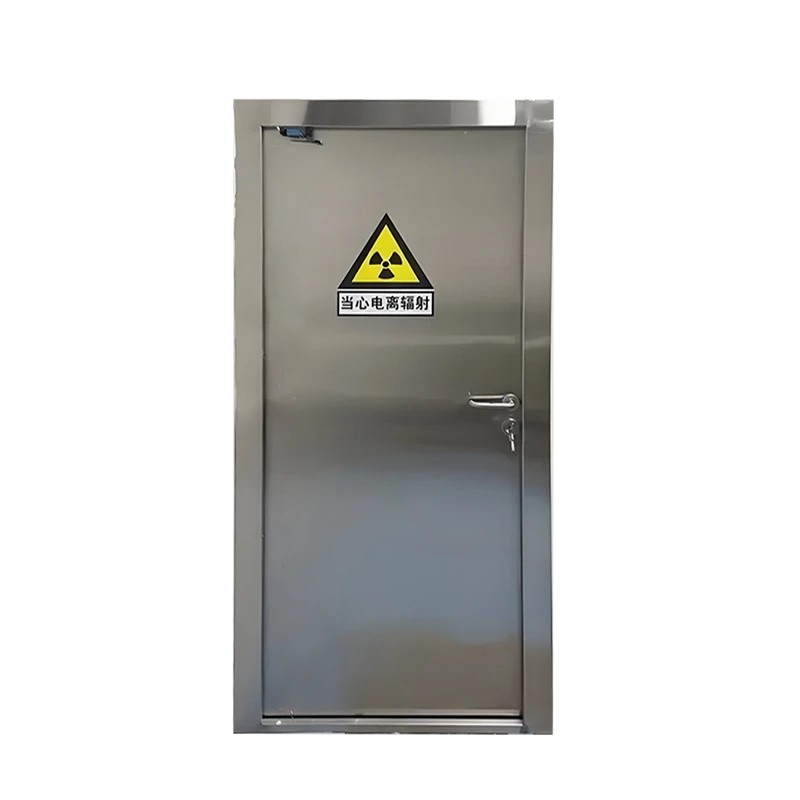 Electric swing lead door