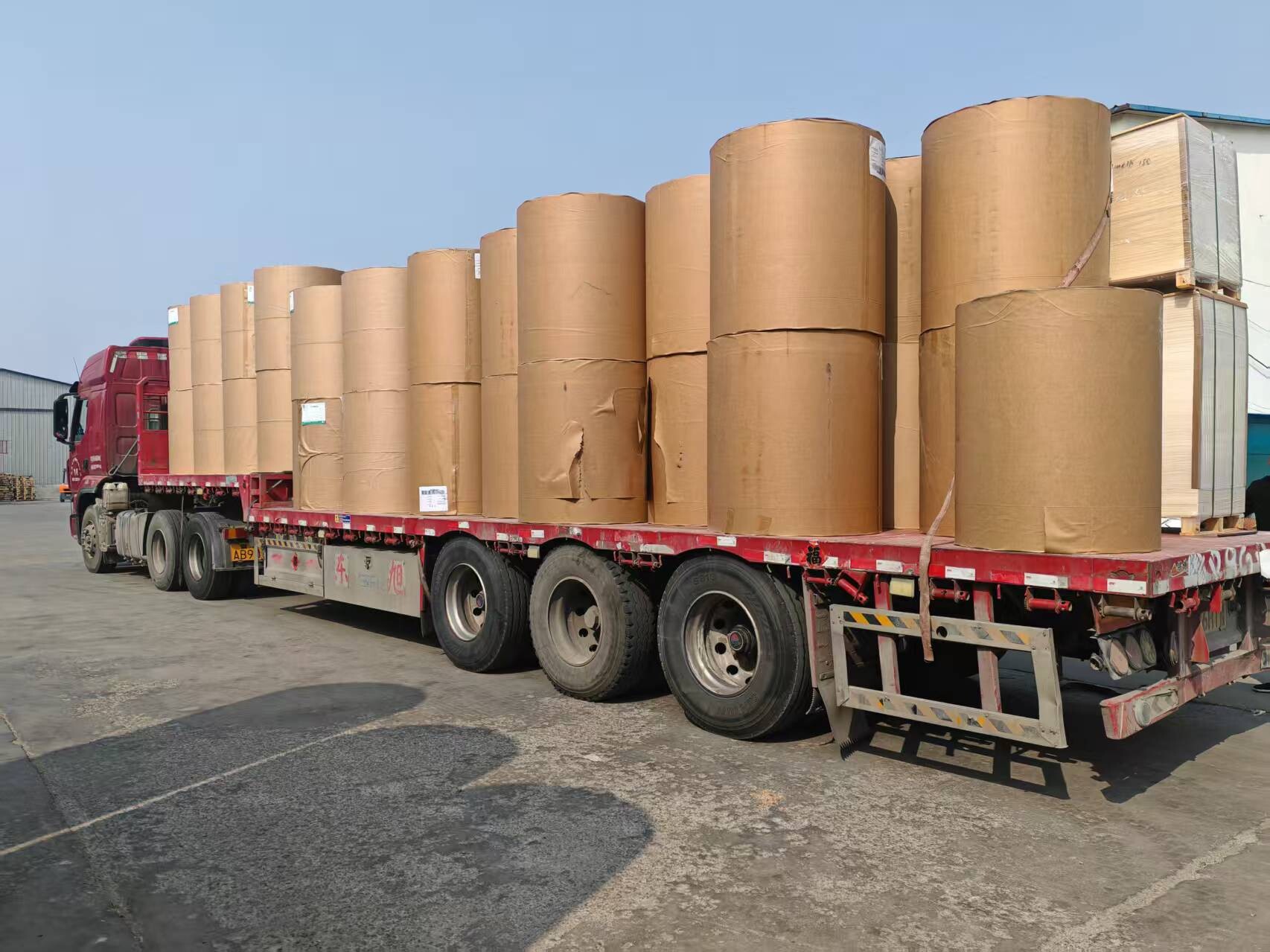 PE/PLA Coated 190-320GSM Kraft Brown Paper Roll