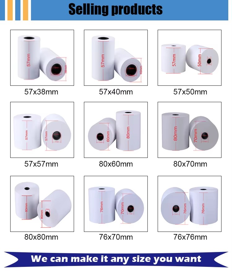 Supplier Price Thermal Paper Roll 57x30cm 57x40cm 57x50cm,80x50cm,80x60cm, 80x80cm