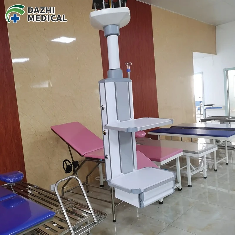 Modular Operating Room Ceiling Pendant With Electrical Outlets And Equipment Mounting Options