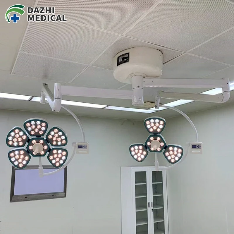 LED Hospital Shadowless Lamp Medical Operating Theatre Light Surgical Lamp Veterinary Equipment Ceiling Mounted Lamp