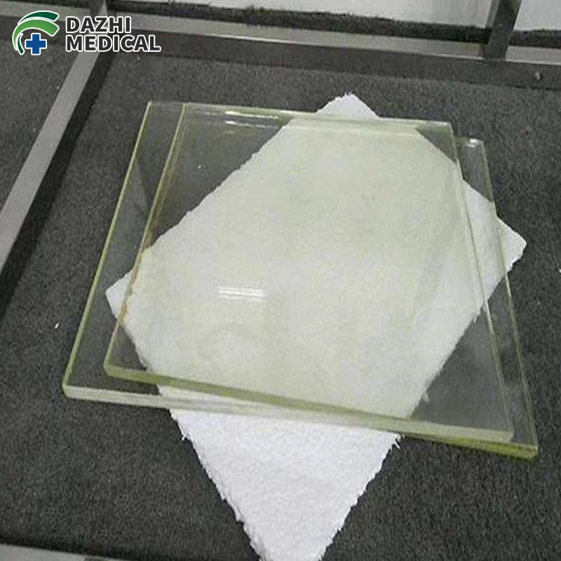 X Ray Protection Lead Glasses 8mm 10mm 12mm Radiation Shielding Lead Glass Price for X-Ray CT Room Window X Ray Lead Glass Sale