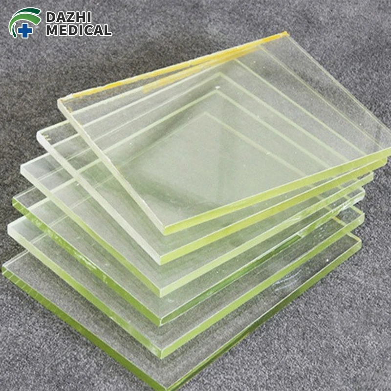 X Ray Protection Lead Glasses 8mm 10mm 12mm Radiation Shielding Lead Glass Price for X-Ray CT Room Window X Ray Lead Glass Sale