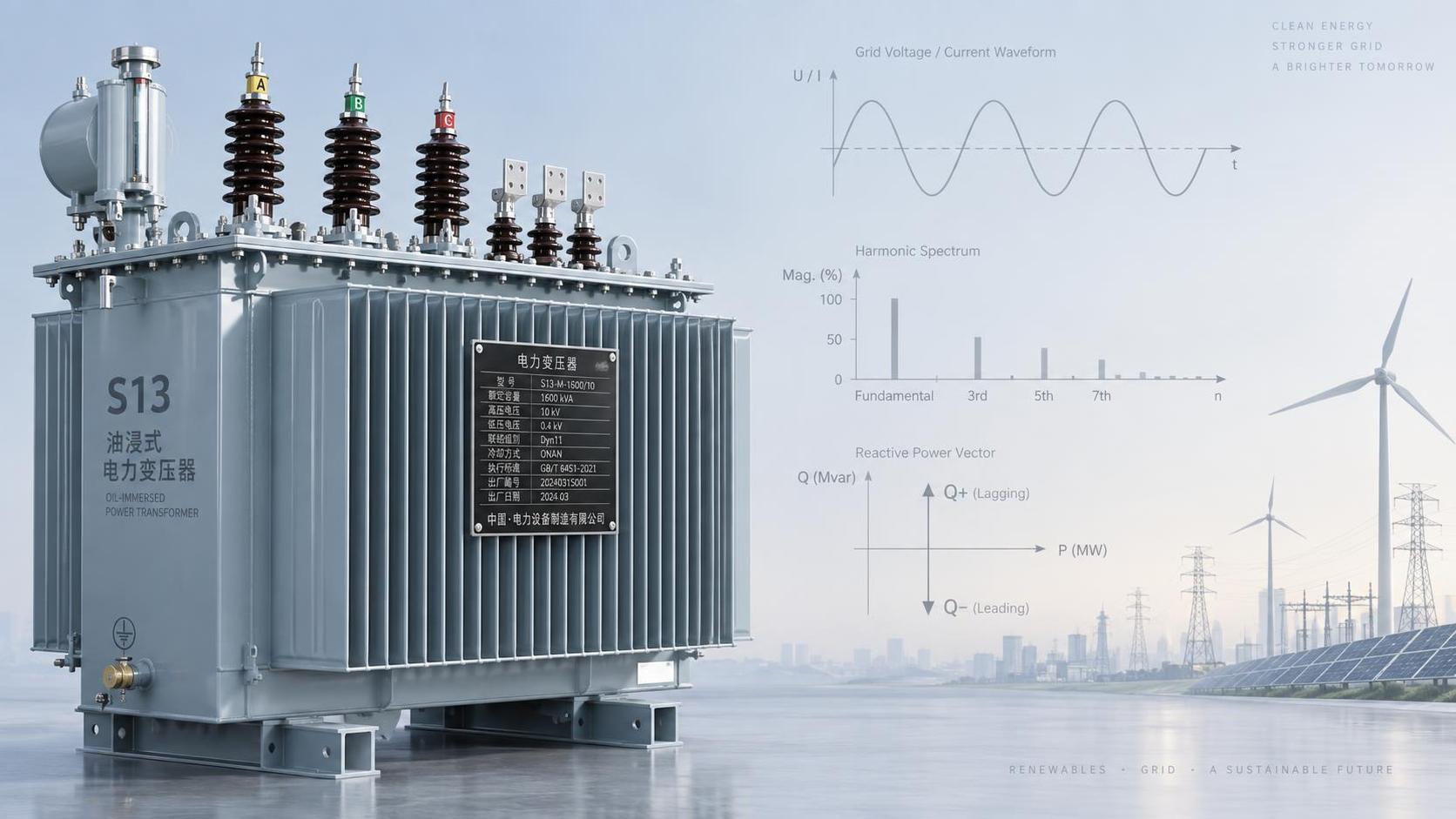 S13 Transformer for Renewable Energy Projects: Grid Code Compliance Paths for Reactive Power Support & Harmonic Mitigation