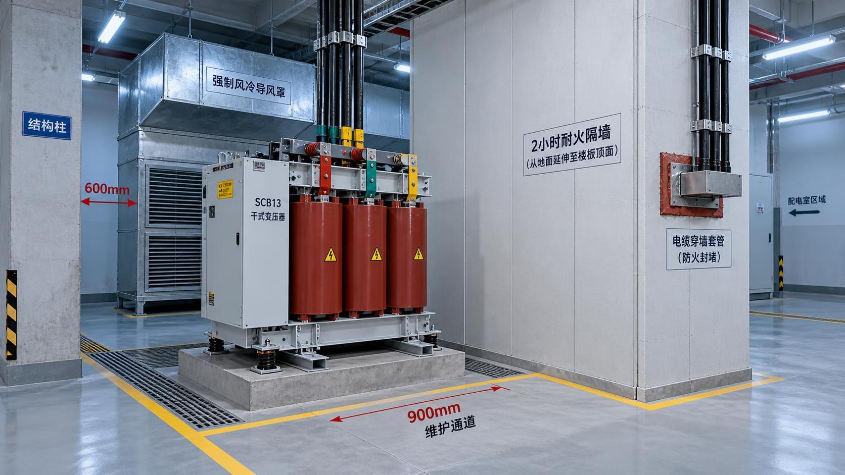 Indoor Dry-Type Transformer Installation Best Practices: Clearances, Fire-Rated Barriers & Acoustic Isolation for Office Building Basements