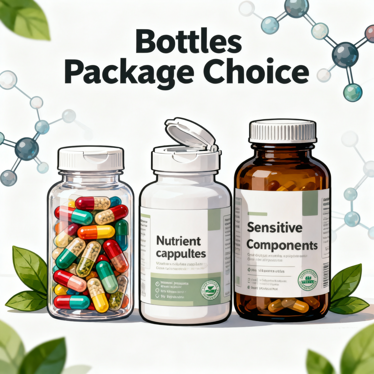 Bottle Package Choice-Supplements Contract Manufacturing