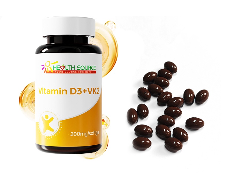 Vitamin D3+VK2 Softgel-nutritional supplement manufacturer