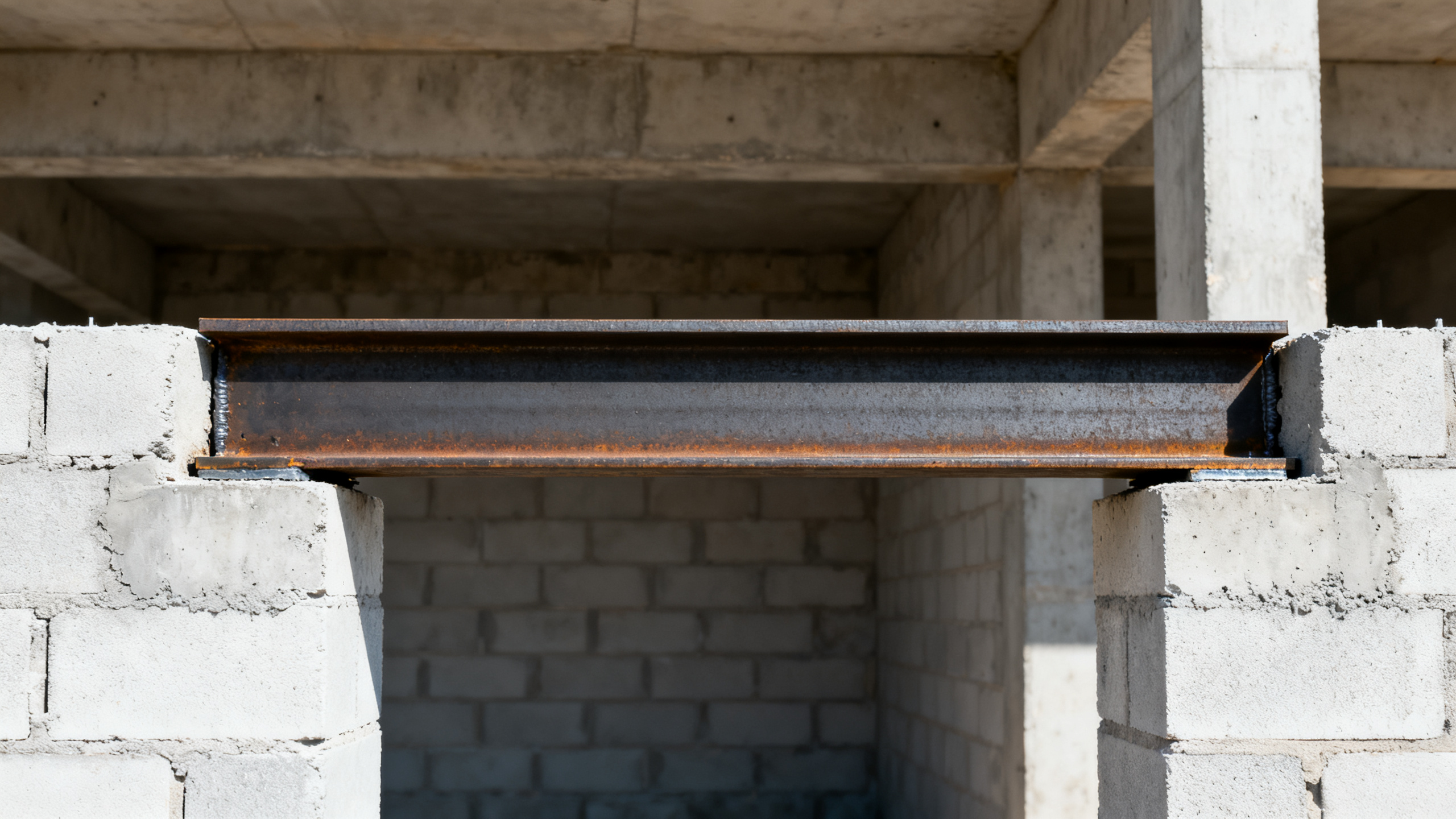 Channel 150 x 75 used as lintel cracks near supports—thermal expansion vs. restraint mismatch Channel 150 x 75 used as lintel cracks near supports—thermal expansion vs. restraint mismatch
