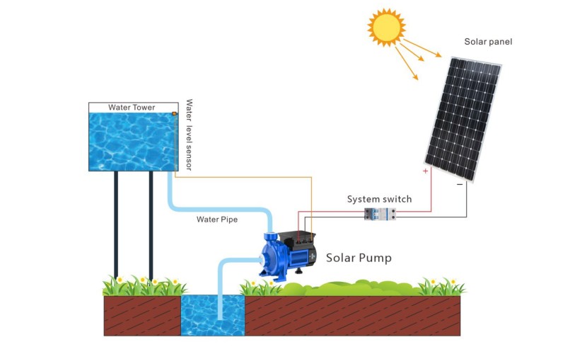 DC Peripheral Solar Pump 24V|36V|48V|72V for Livestock Watering