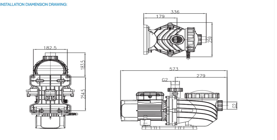 Full HP Recommended SCLP Centrifugal Swimming Pool Pumps