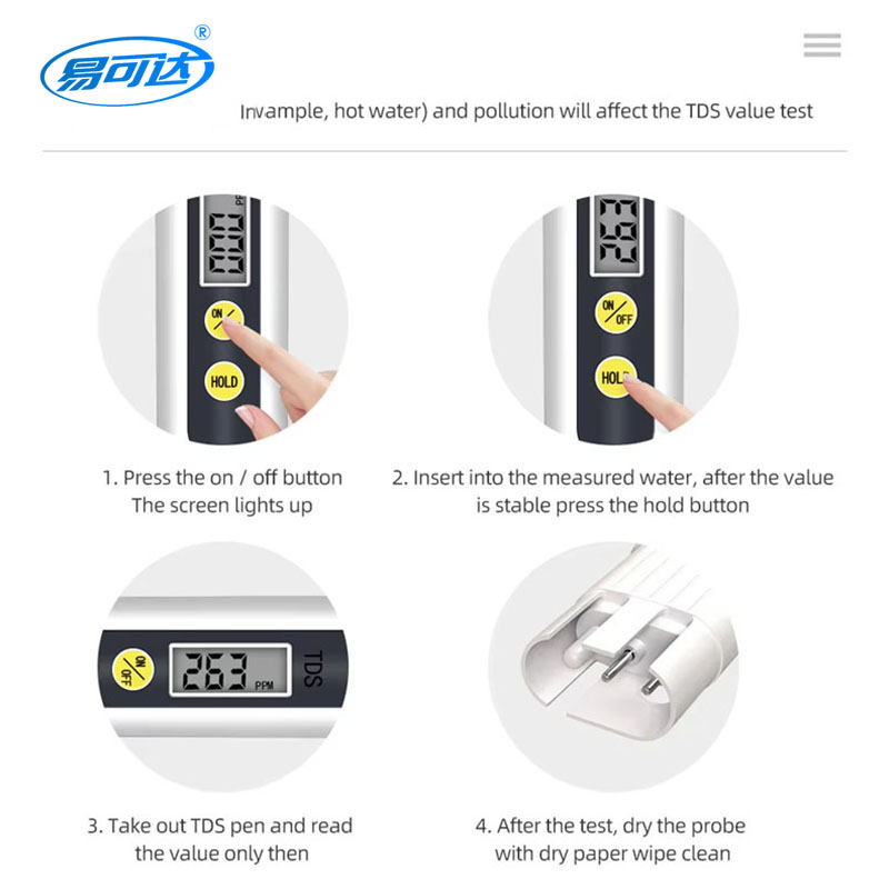 جودة المياه اختبار القلم - TDS-1