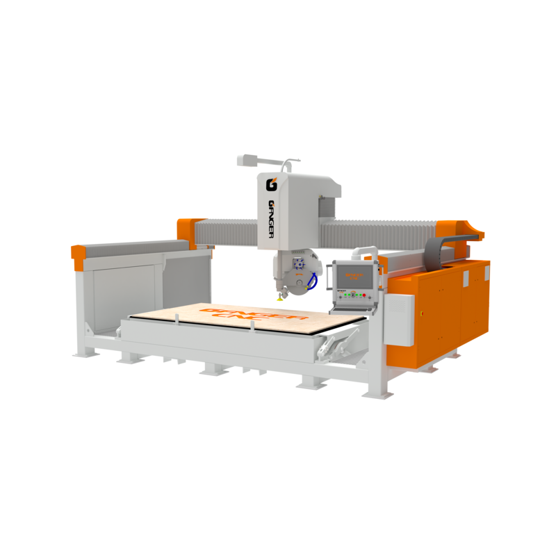 5 Axis Bridge Cutting Machine GQ-3220DSMW (Sawjet: saw blade + waterjet) 5 Axis Bridge Cutting Machine GQ-3220DSMW (Sawjet: saw blade + waterjet)