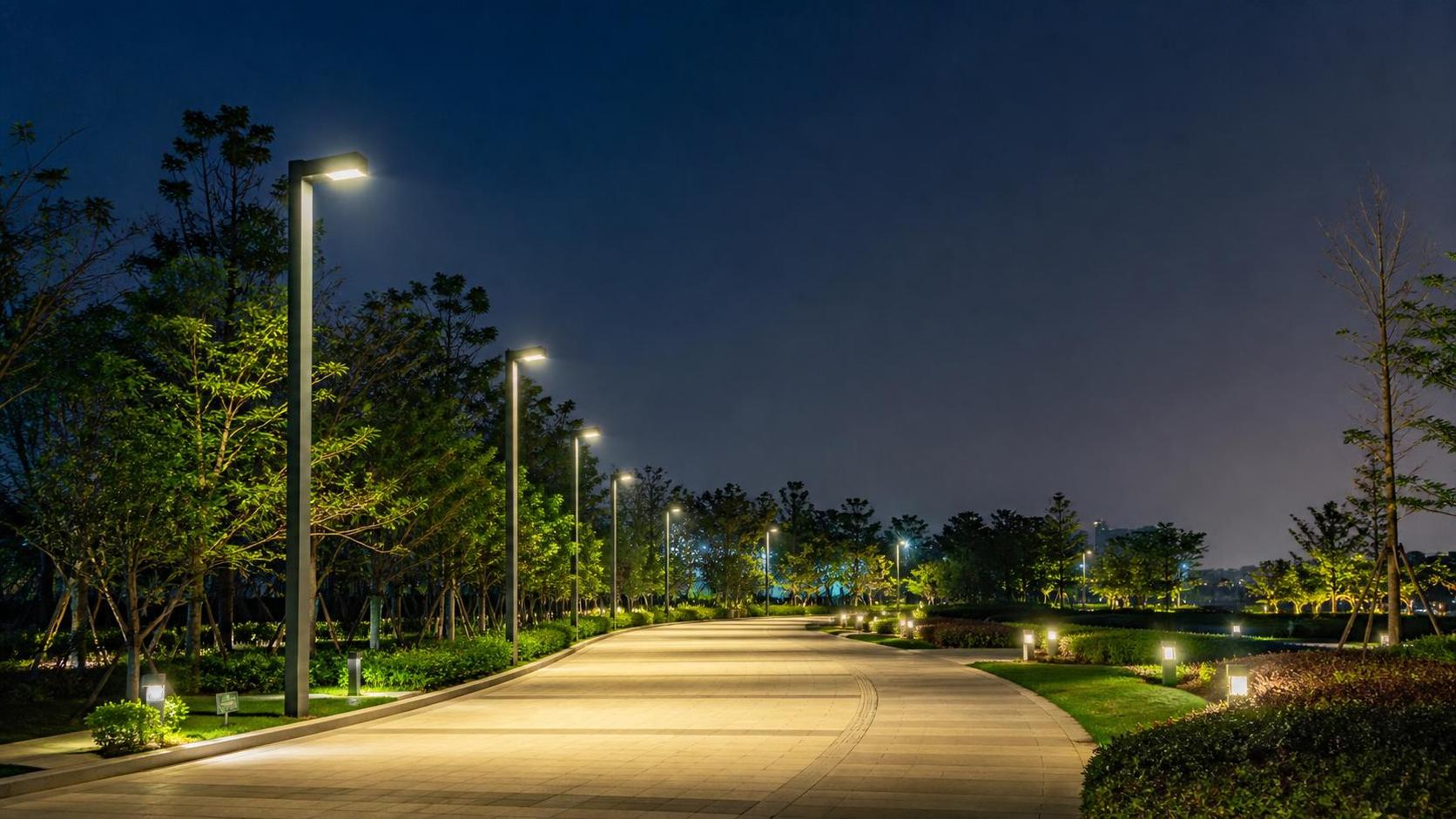 How a smart lighting control system reduces wasted energy at night