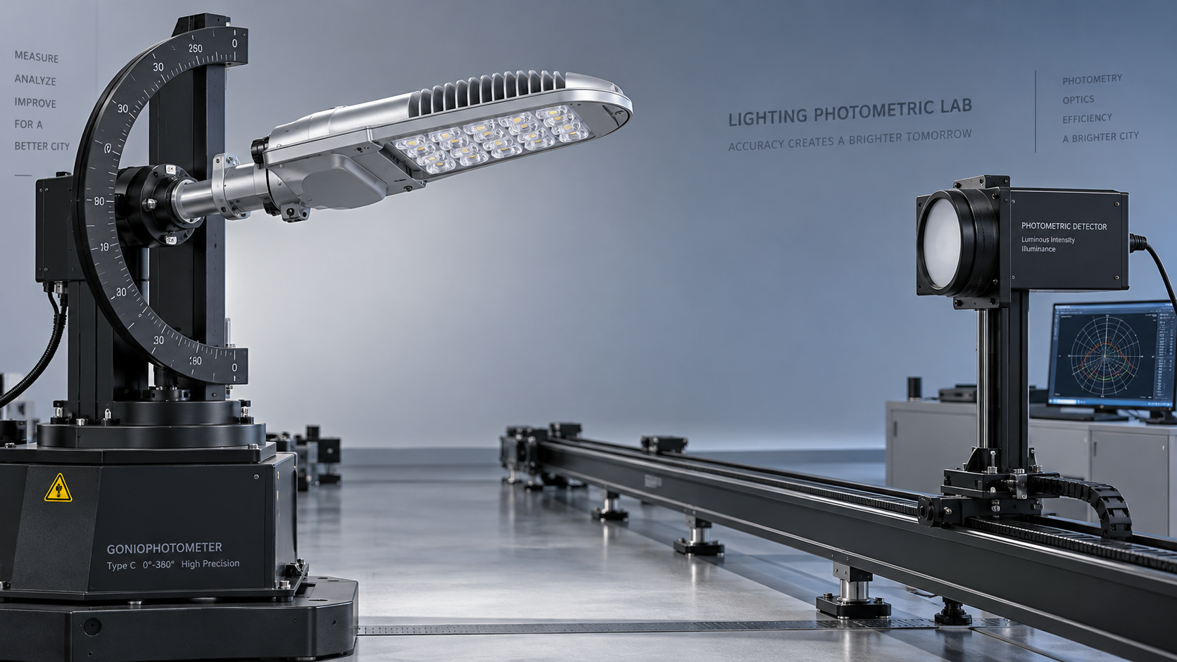 Verifying photometric reports from urban LED lighting makers in China