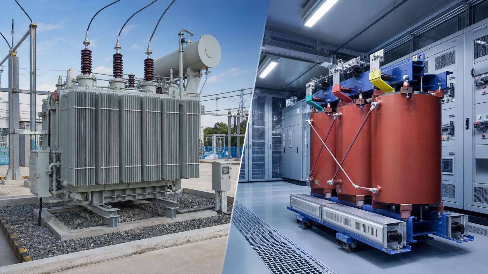 Transformador sumergido en aceite vs. transformador seco: cuál se adapta a su sitio Transformador sumergido en aceite vs. transformador seco: cuál se adapta a su sitio