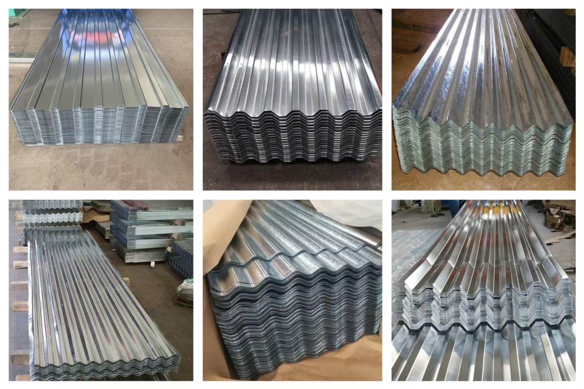 镀锌瓦楞板拼图 Aluminized Zinc Corrugated Sheet