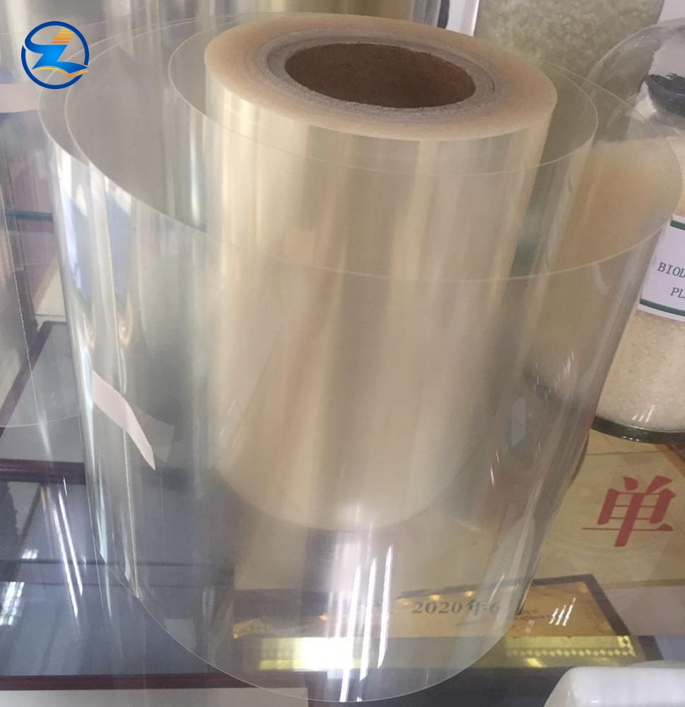 Food Grade Clear PLA Film Roll Eco-Friendly Plant-Based Flexible Packaging Film