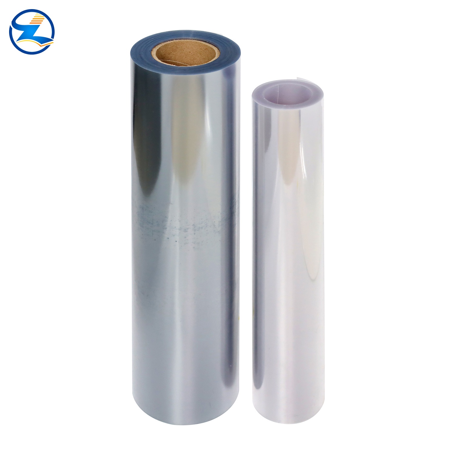 Transparent Recyclable PET jumbo roll in Production