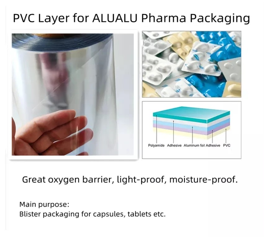 PVC for Alu Cold Lamination Sheet Film Roll
