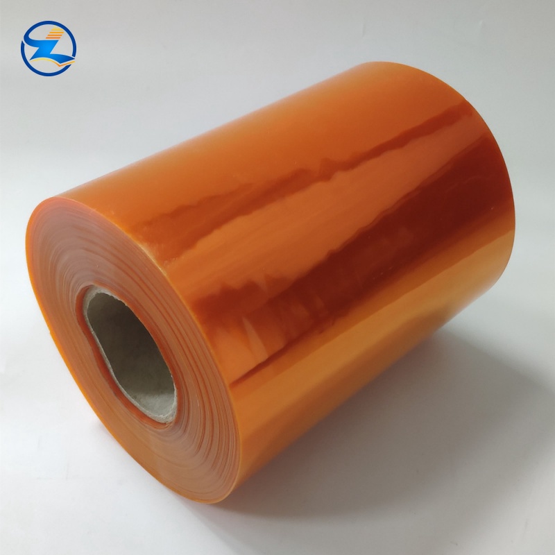 What are the advantages of our transparent orange pharmaceutical-grade PVC rigid film?