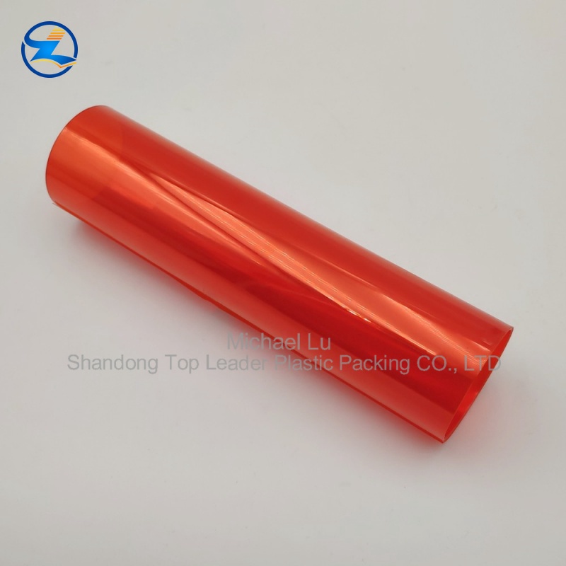 Transparent Orange Pharmaceutical-Grade Rigid PVC Film (250μm)