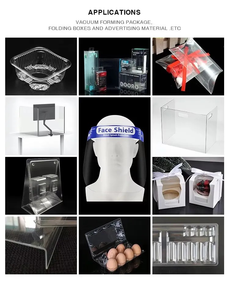 Glossy Chemical Resistant Clear Pet APET Cpet Thermoforming Sheet Rolls for Food Packaging