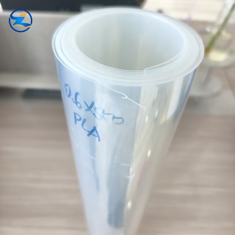 PLA Rigid Film-00007 PLA Transparent Thermoforming Packaging Hard Film