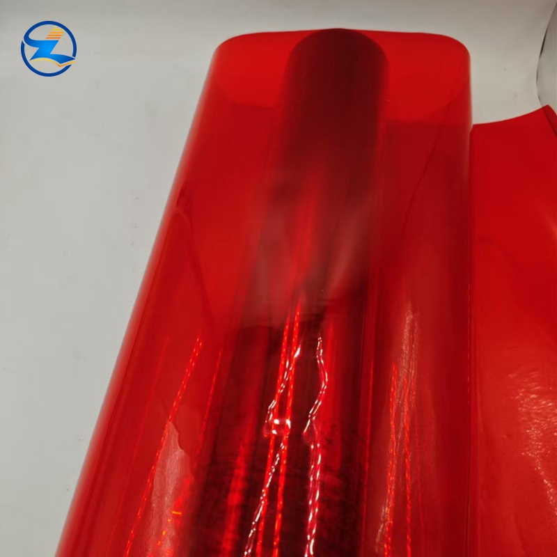 Semi-transparent Red PVC Sheet Roll