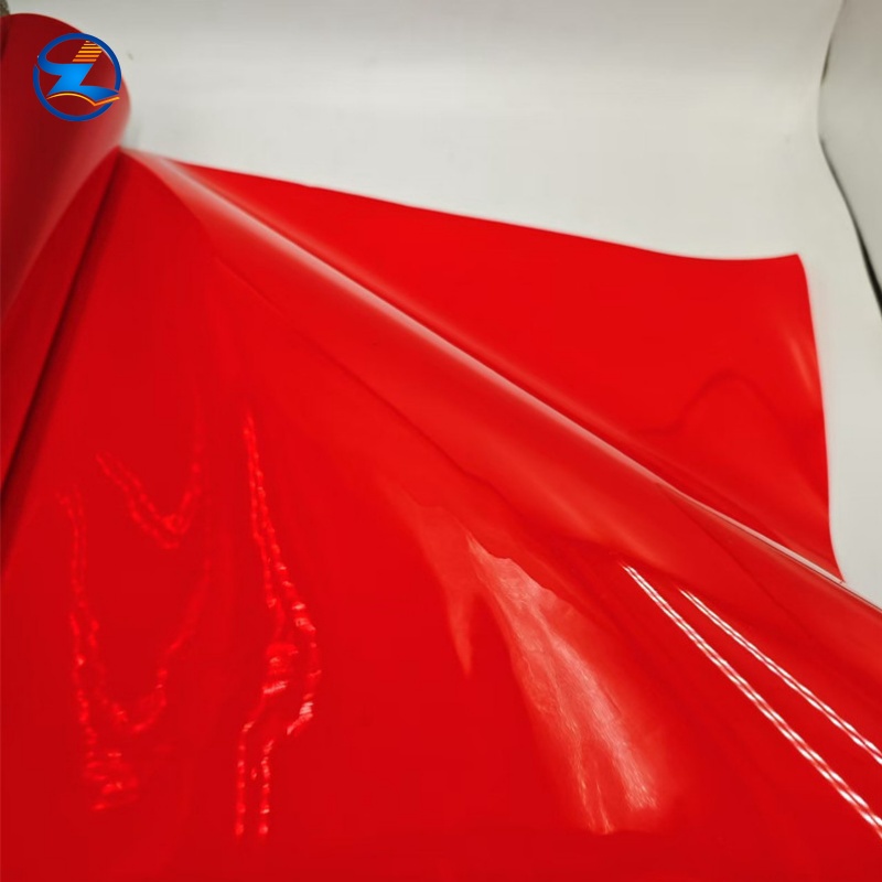 Semi-transparent Red PVC Sheet Roll