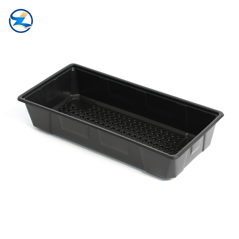 500ml Microwave-Safe Black PP Based Tray