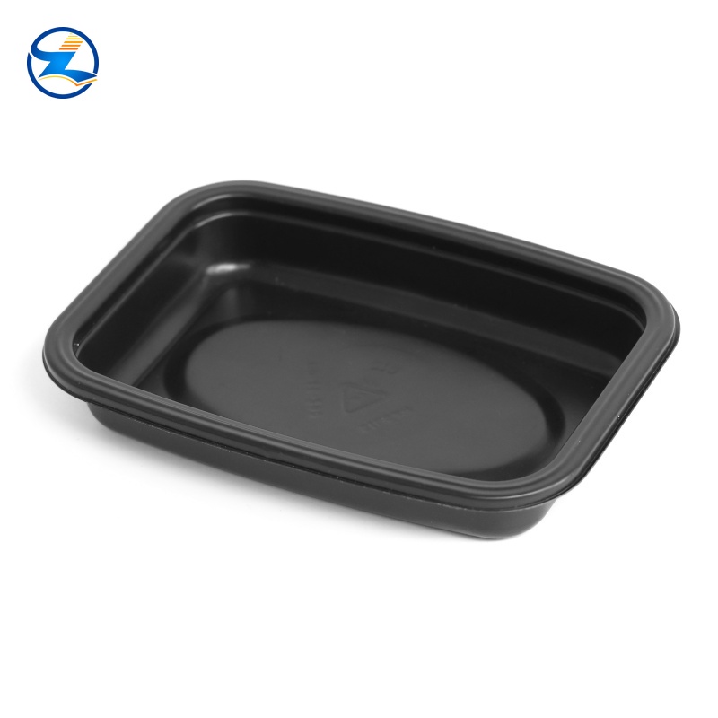 500ml Microwave-Safe Black PP Based Tray