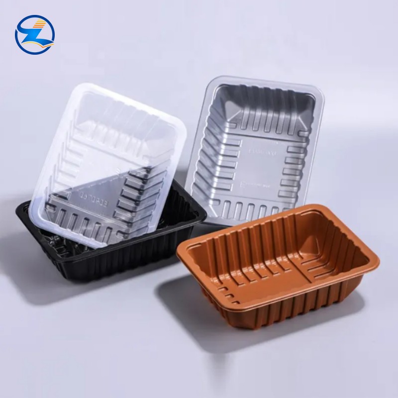 pp evoh pp tray-001004 Disposable Sealed Meat Yellow Plastic PP Tray