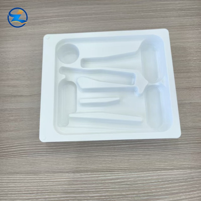 White HIPS Medical Tray-0004 Vacuum Formed White PS Tray for Medical Device
