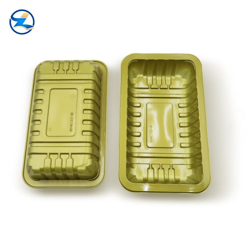 Golden PP Food Tray-002 Golden PP Rigid Film for Food Packaging Tray