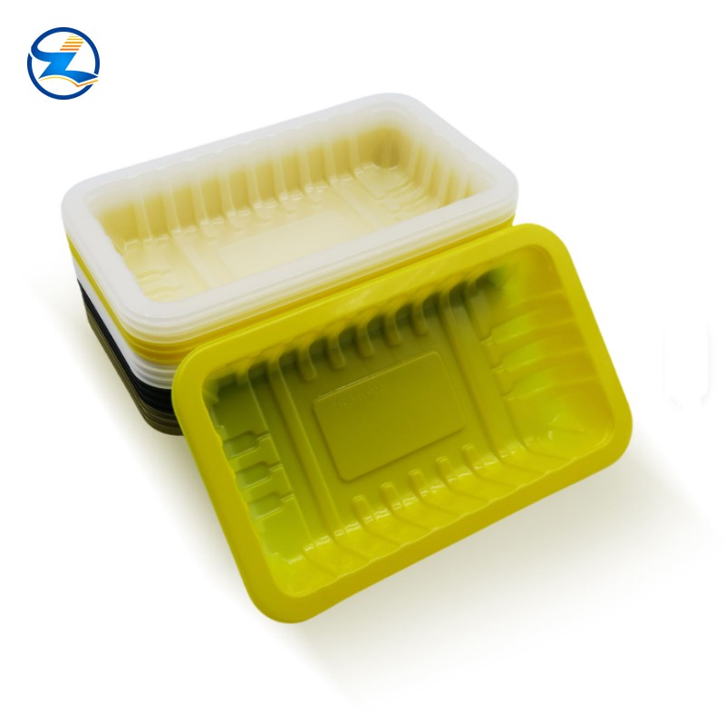 Microwave Safe Supermarket Golden Colored PP Food Tray
